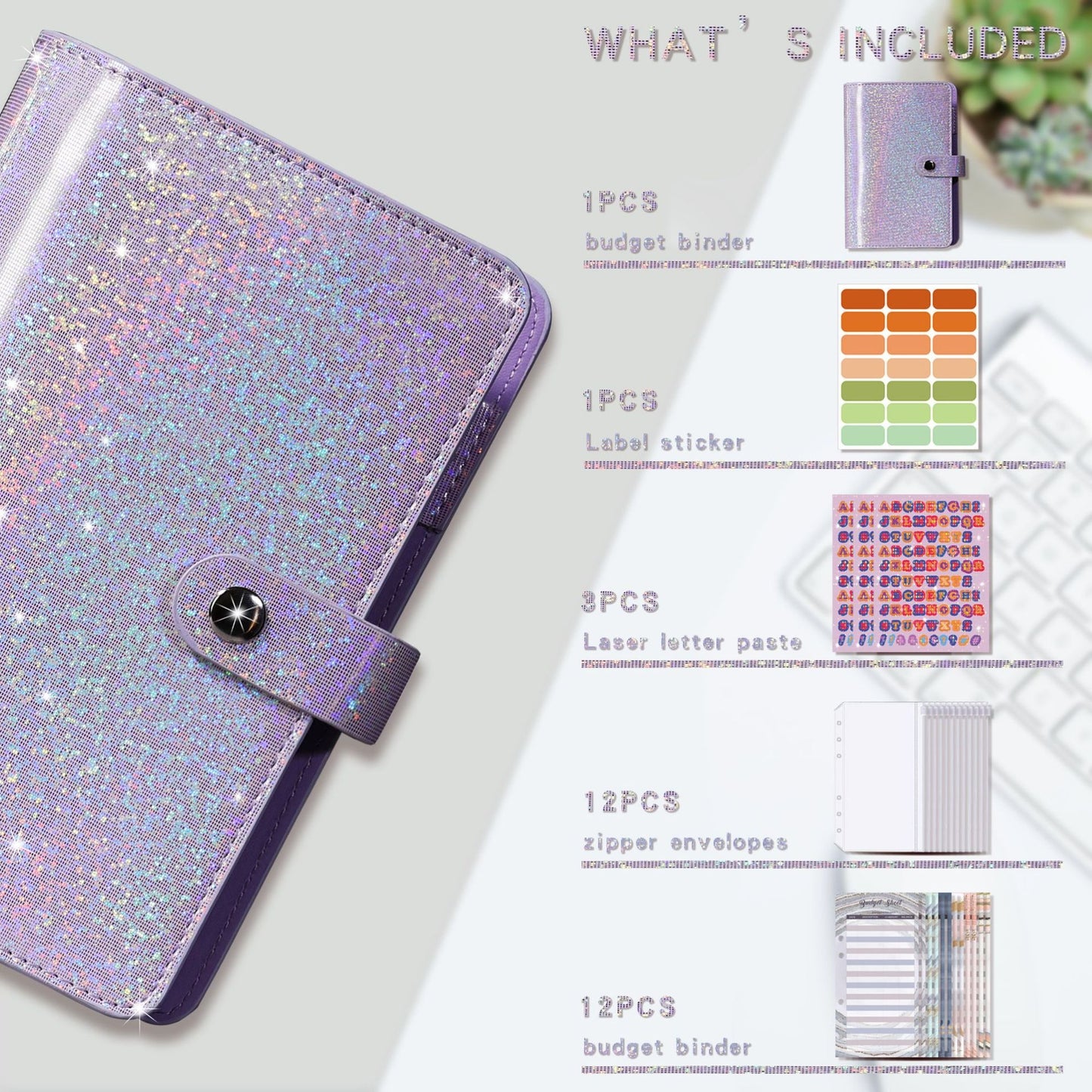 Full of Stars A6 Loose-Leaf Bookkeeping Notebook Creative Cash Budget Financial Planning Manual Account Book